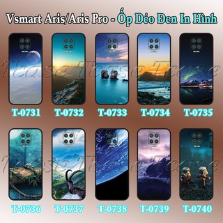 Ốp lưng Vsmart Aris/ Aris Pro dẻo đen in hình Phong Cảnh