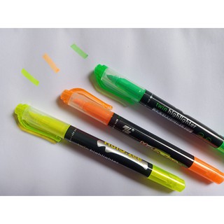 Bút take note (nhớ dòng) dạ quang HL-03 2 đầu các màu