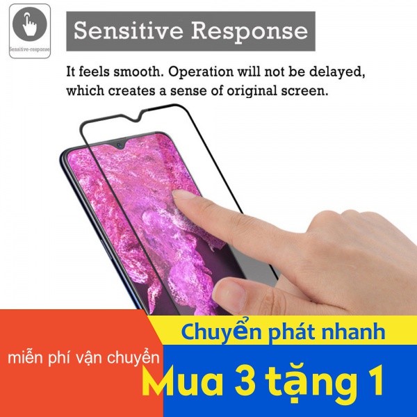 Kính Cường Lực Bảo Vệ Toàn Màn Hình 20d Cho OPPO RENO 6.6 10X REALME 5 2 3 2F F11 R15 R17 Q X C2 C3 C3i K3 A5S A3S A7 A1K ACE X2 XT NEX Z 2Z Pro A31 A9 A5 2020