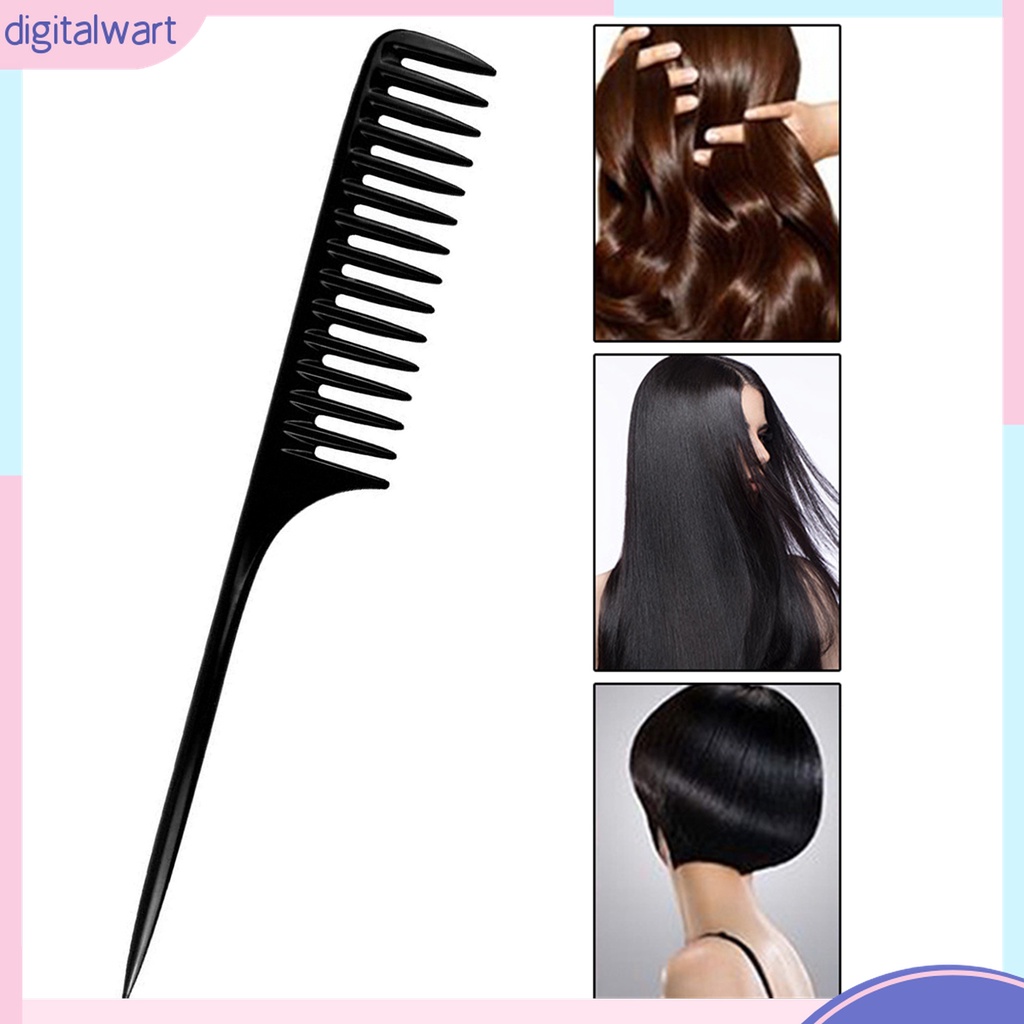 (digitalwart) Lược Nhựa Chống Tĩnh Điện Răng Lớn Tạo Kiểu Tóc