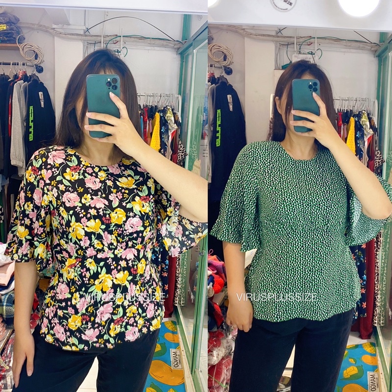 Áo bigsize peplum DUSK xuất xịn