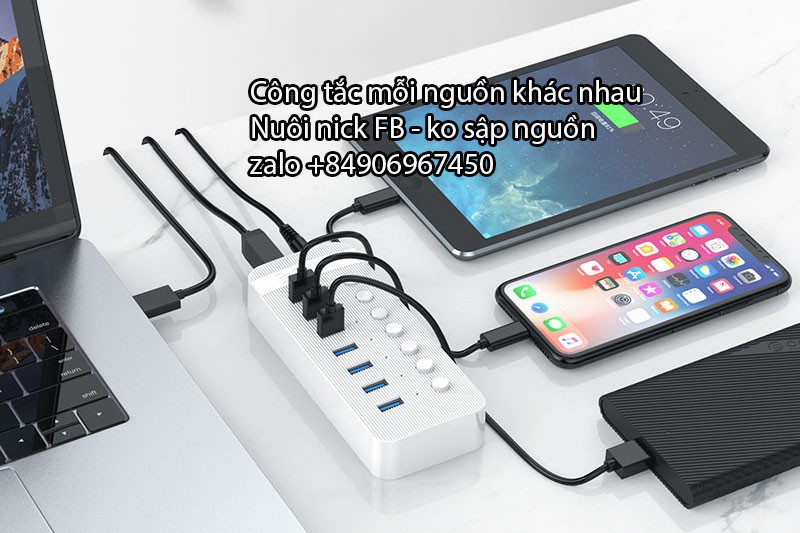 Chính hãng orico Bộ chia USB 10 cổng USB 3.0 nguồn ngoài riêng