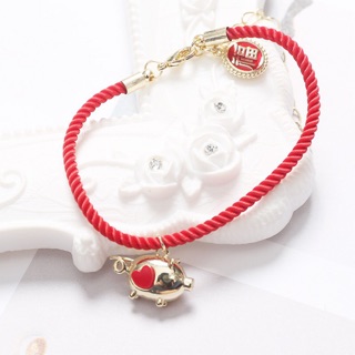 Vòng tay may mắn năm Kỷ Hợi-hình chú lợn siêu ciu- nhỏ nhắn xinh xắn mang lại may mắn cho năm mới