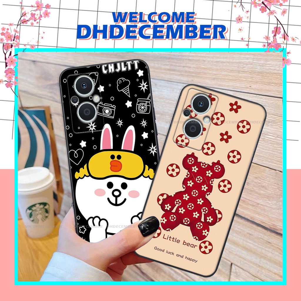 Ốp lưng Oppo RENO 7Z 5G in hình gấu K@ws, gấu nâu, dor@emon RẺ- ĐẸP- BỀN