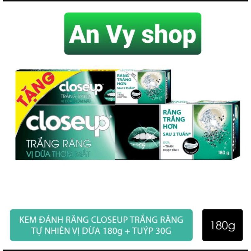 kem đánh răng closeup vị dừa 180g +1 tuýp 30g