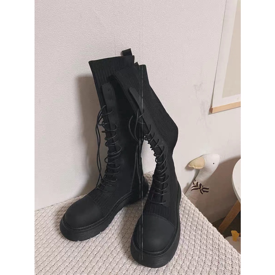 [ORDER] Boots đùi đế cao 5cm hack dáng cho mùa đông - Mẫu mới