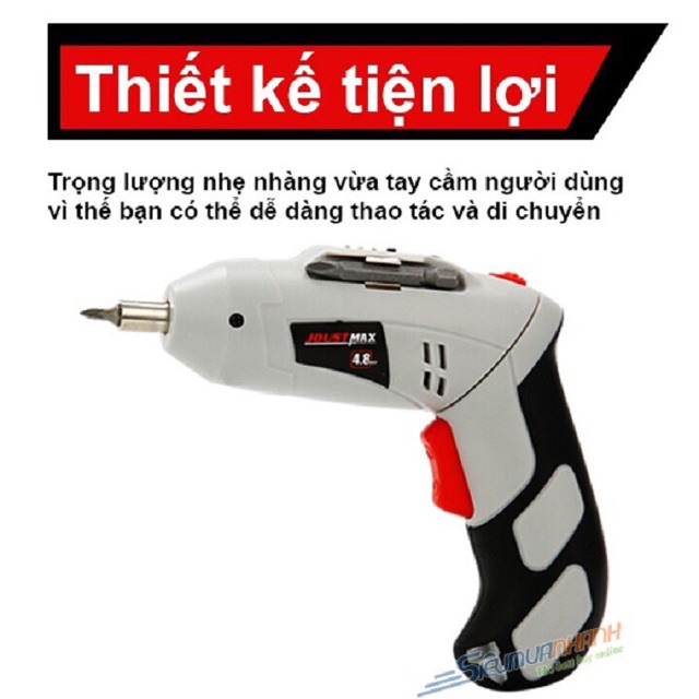 MÁY KHOAN VÀ VẶN ỐC VÍT 45 CHI TIẾT PIN SẠC CẦM TAY MINI JOUST MAX