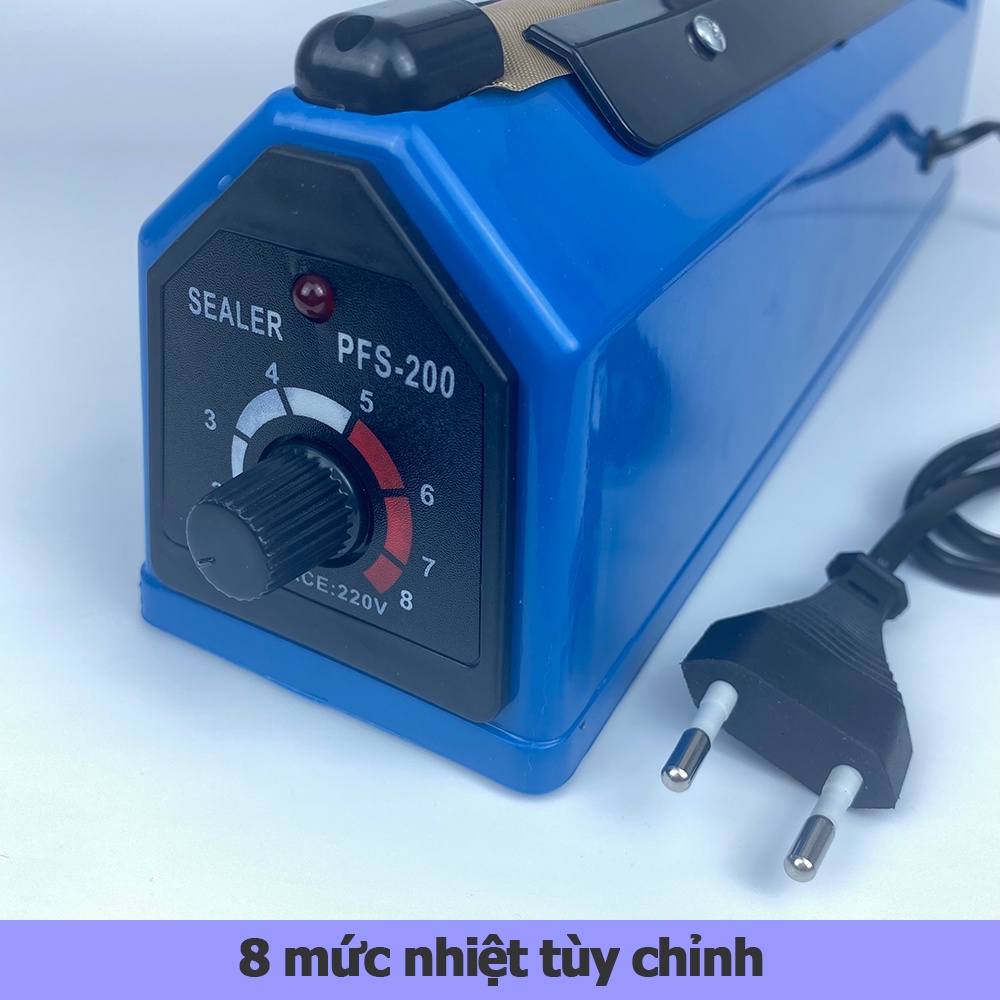 Máy hàn miệng túi nilon PFS-200 máy đóng gói dập tay PFS200 20CM