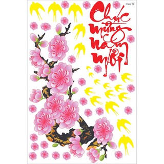 Decal trang trí tết