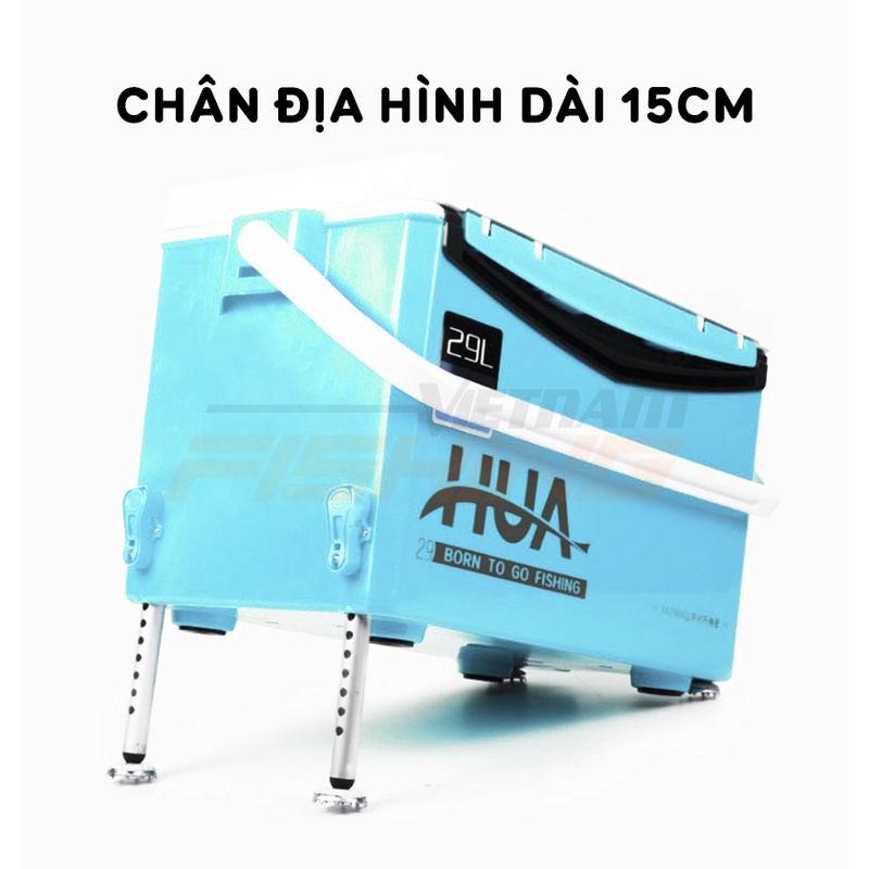 Thùng câu Đài Hua 29L Xanh