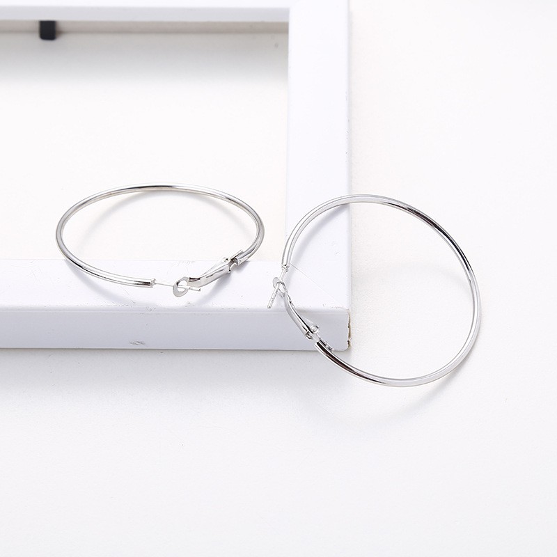 Bông tai tròn to nhiều size nhiều màu MS222