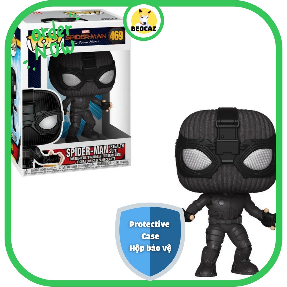 [Ship Hỏa Tốc] [Tặng Hộp Bảo Vệ] [Chính hãng] Mô hình Funko Pop Marvel Người Nhện xa nhà cải trang Spider Man No.469