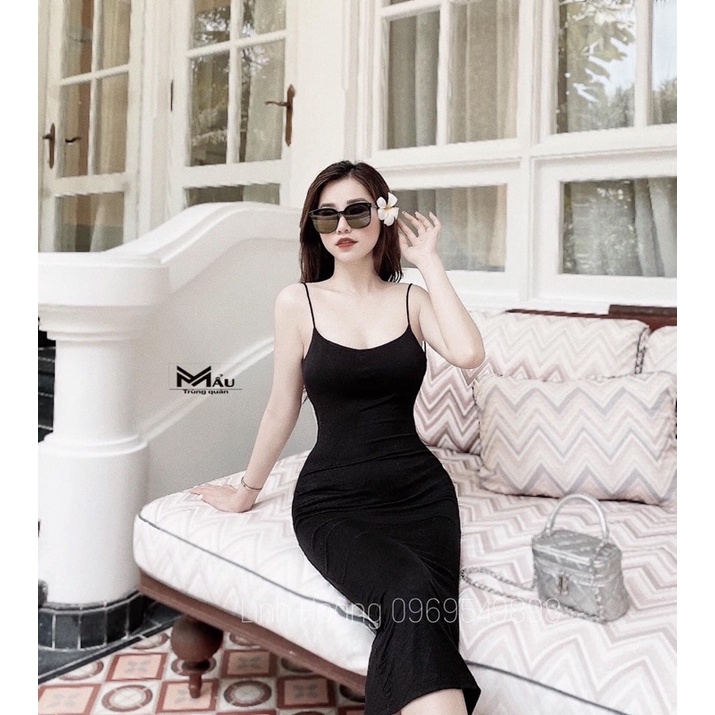 Váy body xoắn lưng