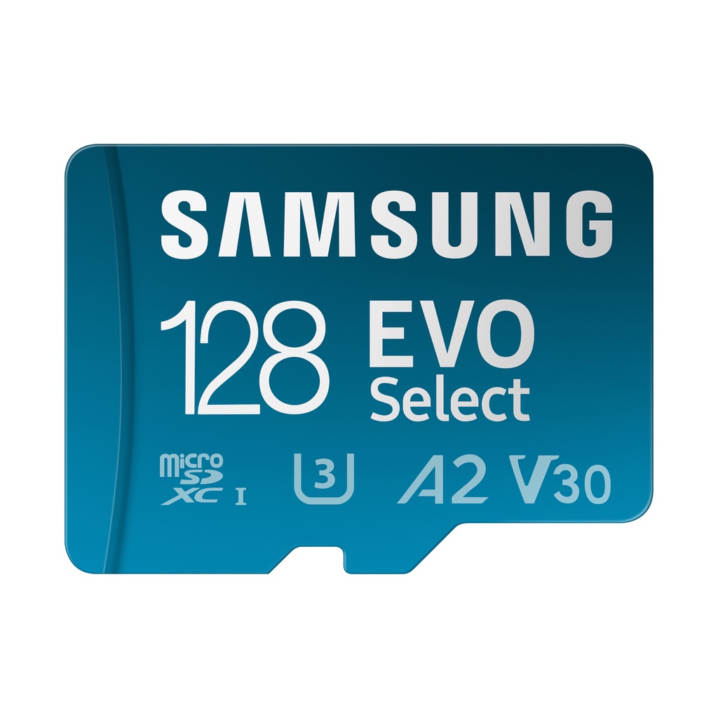 Thẻ nhớ MicroSDXC Samsung EVO Select 128GB U3 4K V30 A2 130MB/s - Độc quyền xuất thị trường Mỹ - Made For US