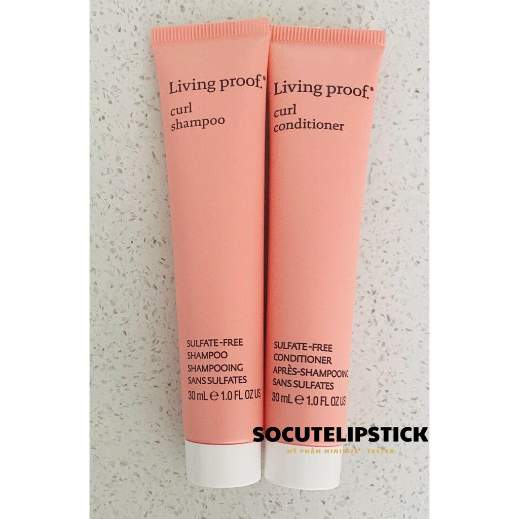 Bộ gội xả cho tóc uốn xoăn Living Proof Curl Minisize 30ml