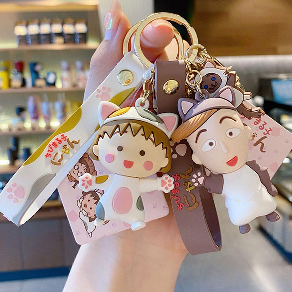 CLEOES Móc Khóa Hình Búp Bê Maruko-Chan Dễ Thương