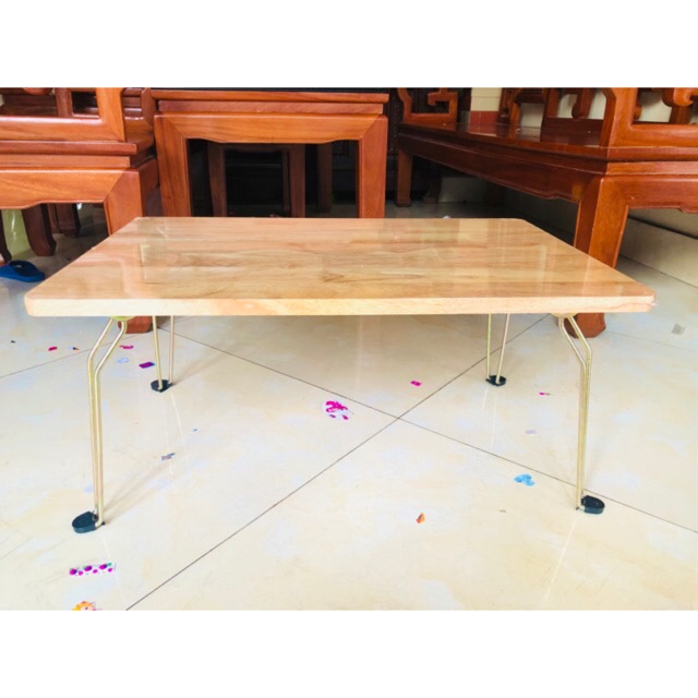 Bàn gấp chân cao 28cm ( gỗ thịt ,kt 40x60 - 50x70cm) | BigBuy360 - bigbuy360.vn