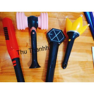 Combo 4 lightstick blackpink official + bigbang unoff + exo unoff + ikon unoff _ goods kpop