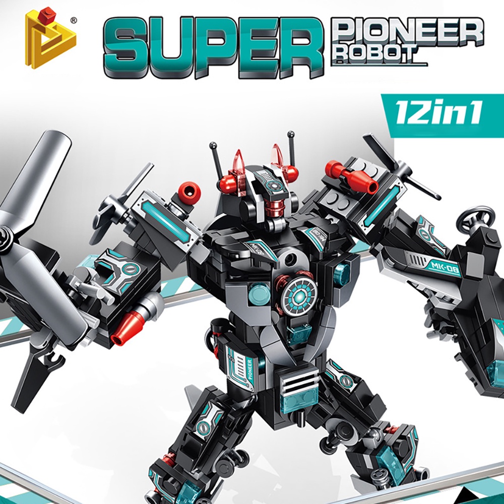 Bộ đồ chơi lego xếp hình lắp ráp robot, tên lửa, ô tô thoải sức sáng tạo cho bé