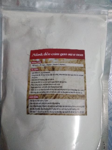 Mask dẻo cám gạo sữa non trắng da 1kg