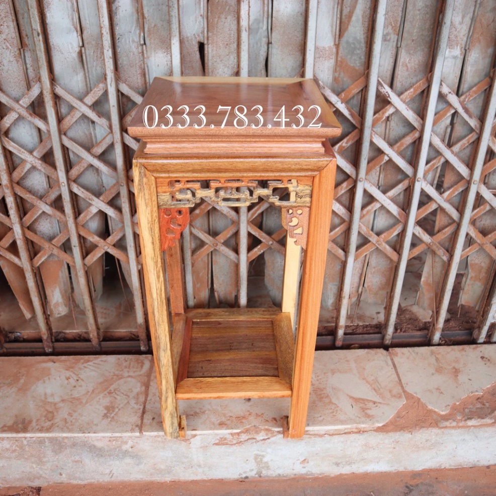ĐÔN CHIỆN VUÔNG KÊ TƯỢNG PHÒNG KHÁCH GỖ GIÁC MẶT 30CM