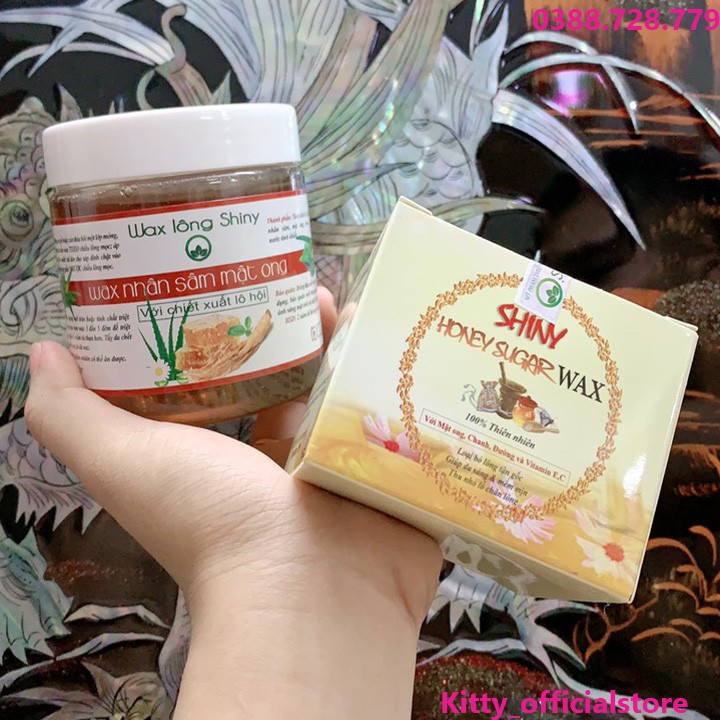 Combo Wax lông Shiny tẩy lông siêu sạch hanmade + mỡ trăn shiny hanmade (tặng kèm bộ dụng cụ wax) | BigBuy360 - bigbuy360.vn