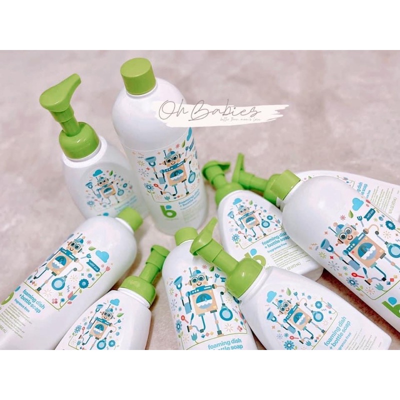 Nước rửa bình Babyganics hữu cơ an toàn cho bé 473ml [OH BABIES]