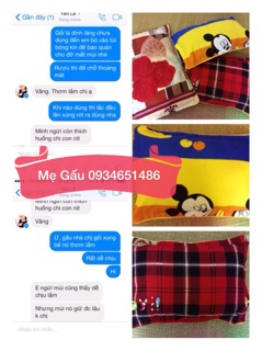 Gối lá đinh lăng cho bé