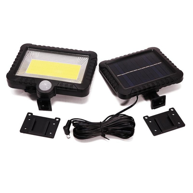 100 LED siêu sáng pin tách rời đèn năng lượng mặt trời cảm ứng hồng ngoại đèn pha led .