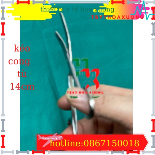 KÉO CONG 2 ĐẦU TÙ 14CM- KÉO Y TẾ