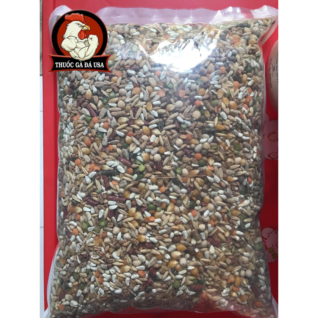 Ngũ cốc gà đá Mỹ 2 con gà túi 2kg3