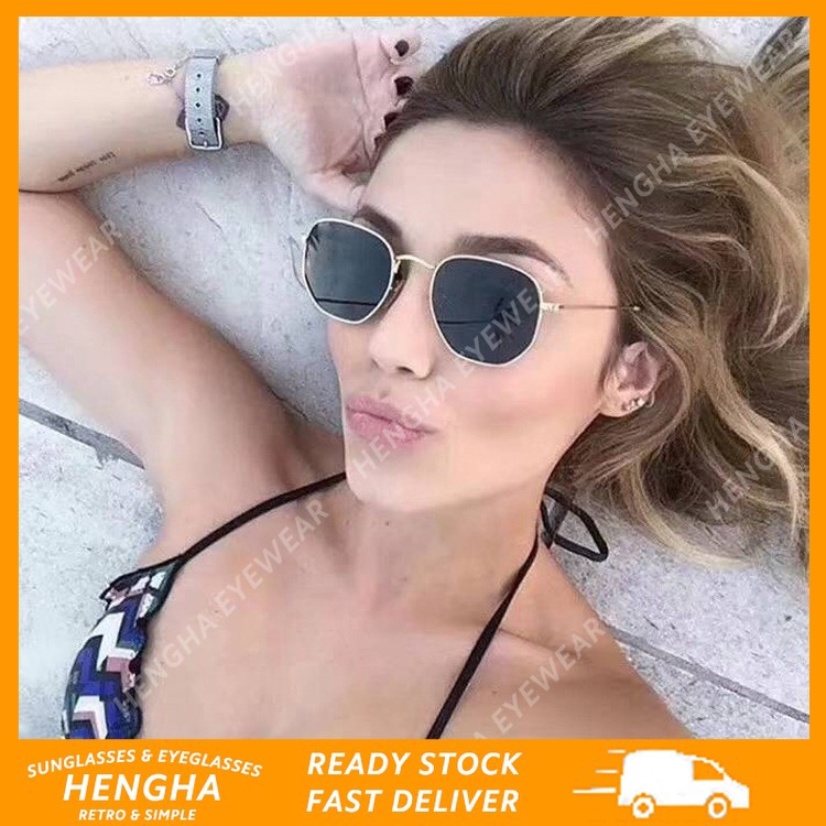 Kính Mát Gọng Đa Giác Kim Loại