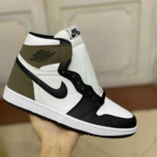 Giày Sneaker Jordan 1 Nâu Cao Cổ, Giày dép thể thao JD1 jodan Nâu Cao Cổ Nam Nữ mới nhất full box