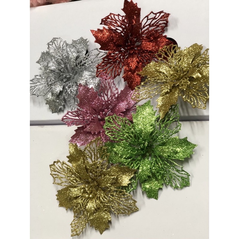 Bông hoa trạng nguyên kim tuyến làm oản tài lộc