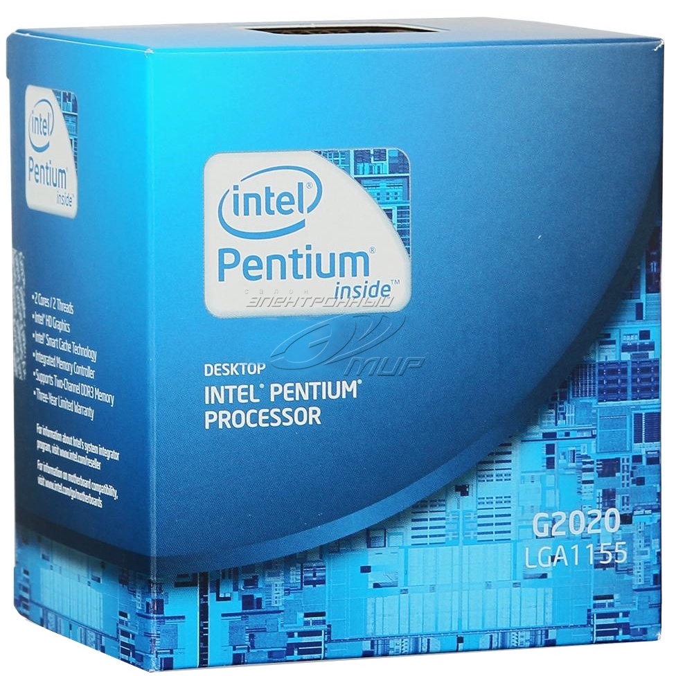 CPU Intel Pentium G2020 (2.90GHz, 3M, 2 Cores 2 Threads) - Đã Qua Sử Dụng, Không Kèm Fan