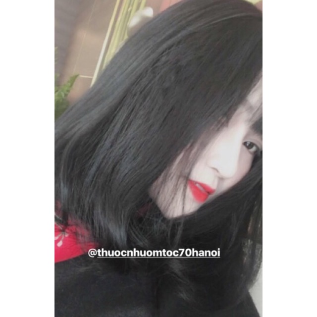 Thuốc nhuộm tóc màu Đen Thuần kèm trợ dưỡng oxy