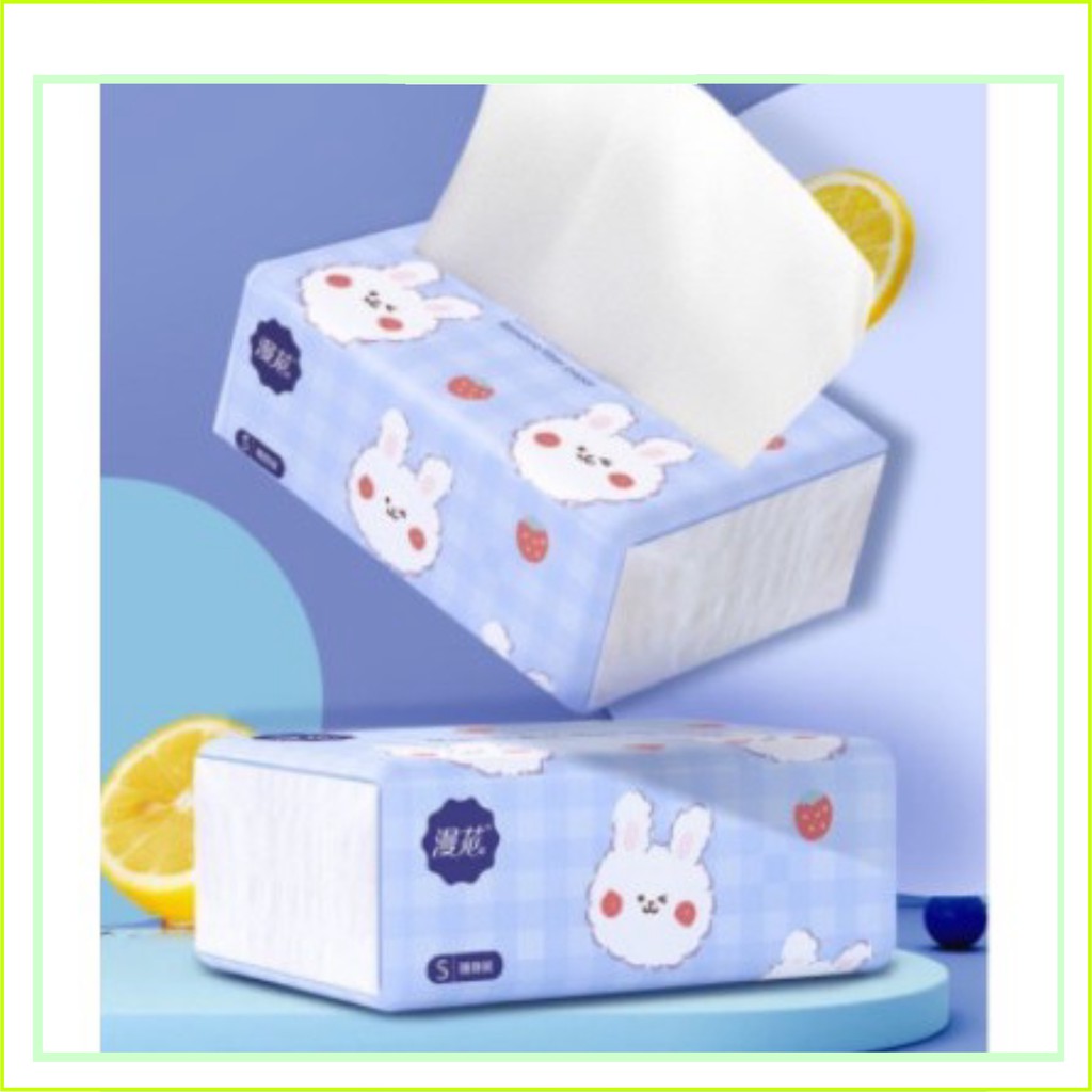 Thùng 40 Gói giấy ăn Thỏ -Gau trắng siêu trắng, siêu mịn