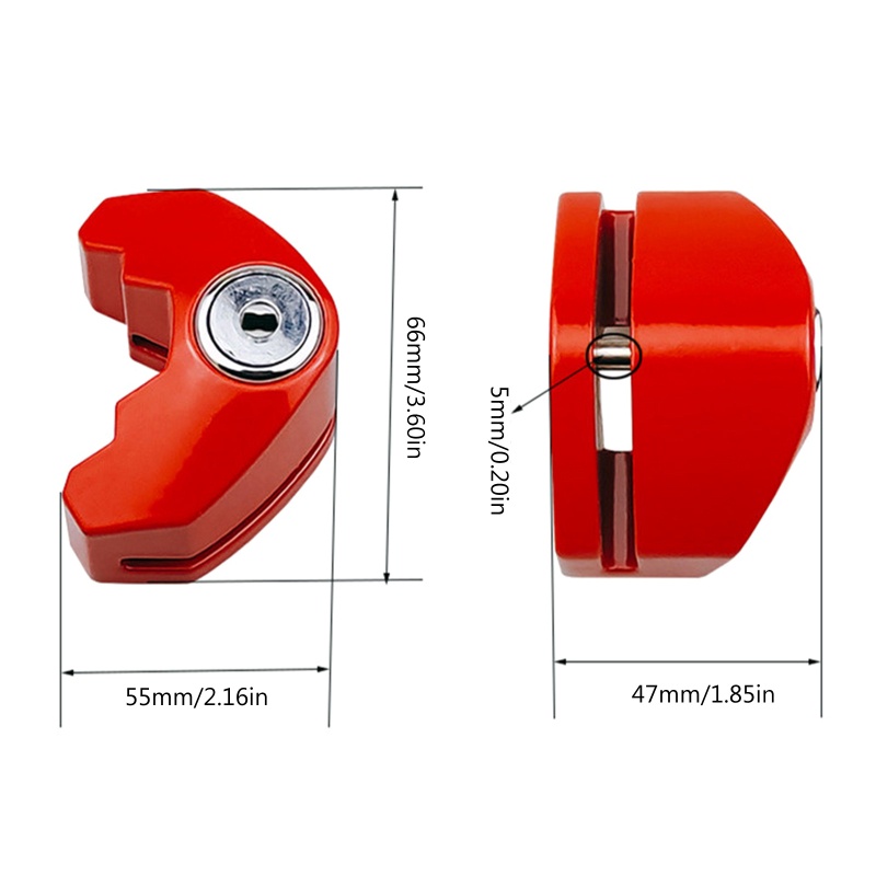 Bộ Ổ Khóa Đĩa Phanh Chống Trộm Kèm Chìa Khóa Dành Cho Xe Đạp Leo Núi MTB