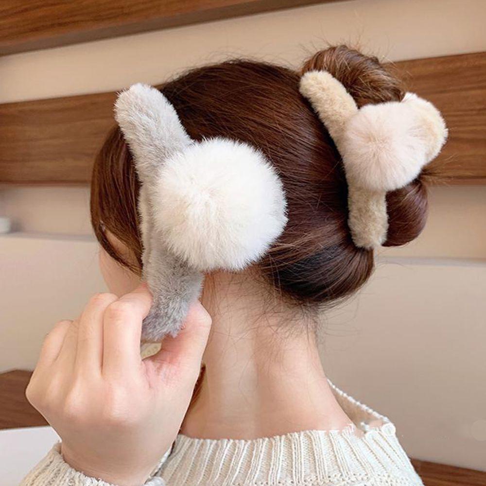 EXPEN Kẹp Tóc Hình Cá Mập Màu Trơn Dễ Thương Thời Trang Thu Đông Cho Nữ