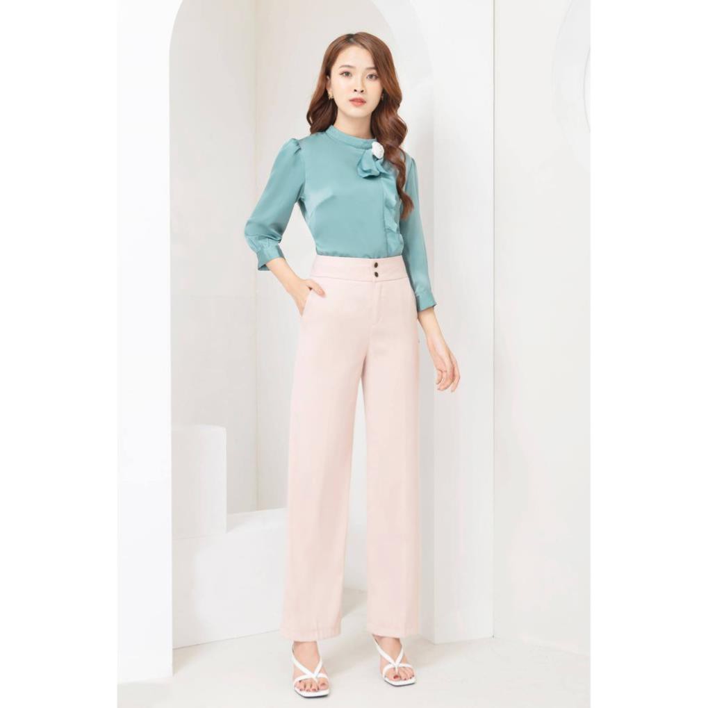 Quần vải ống suông công sở mềm, lên dáng đẹp thanh lịch có size to, bigsize | BigBuy360 - bigbuy360.vn