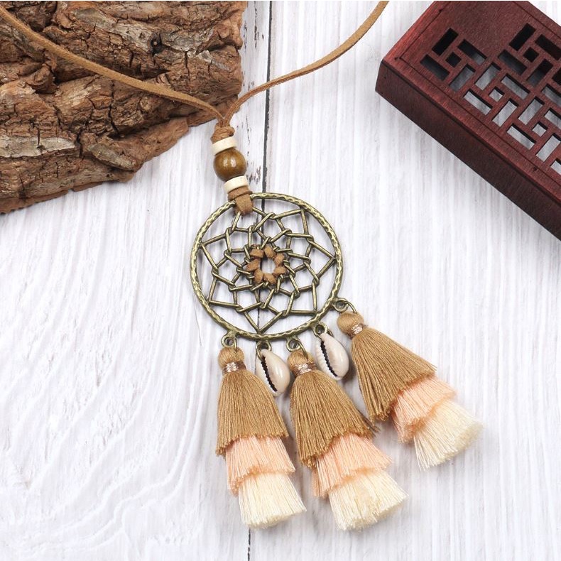 Vòng Cổ Đan Sợi Bông Bohemian 2M5