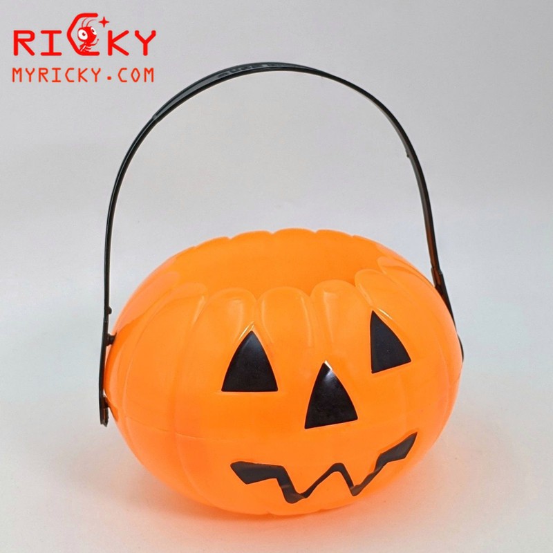 Giỏ bí ngô đựng kẹo Halloween - Giỏ bí ngô trang trí Halloween