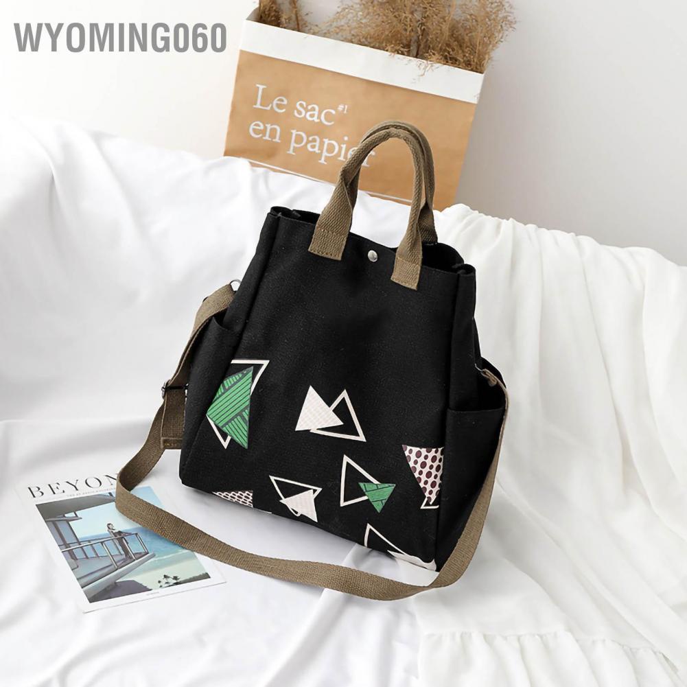 Túi Xách Canvas Wyoming060 In Họa Tiết Độc Đáo Thời Trang Cho Nữ