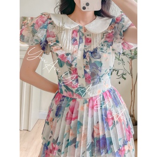 ĐẦM XẾP LY HOA NHÍ TÍM