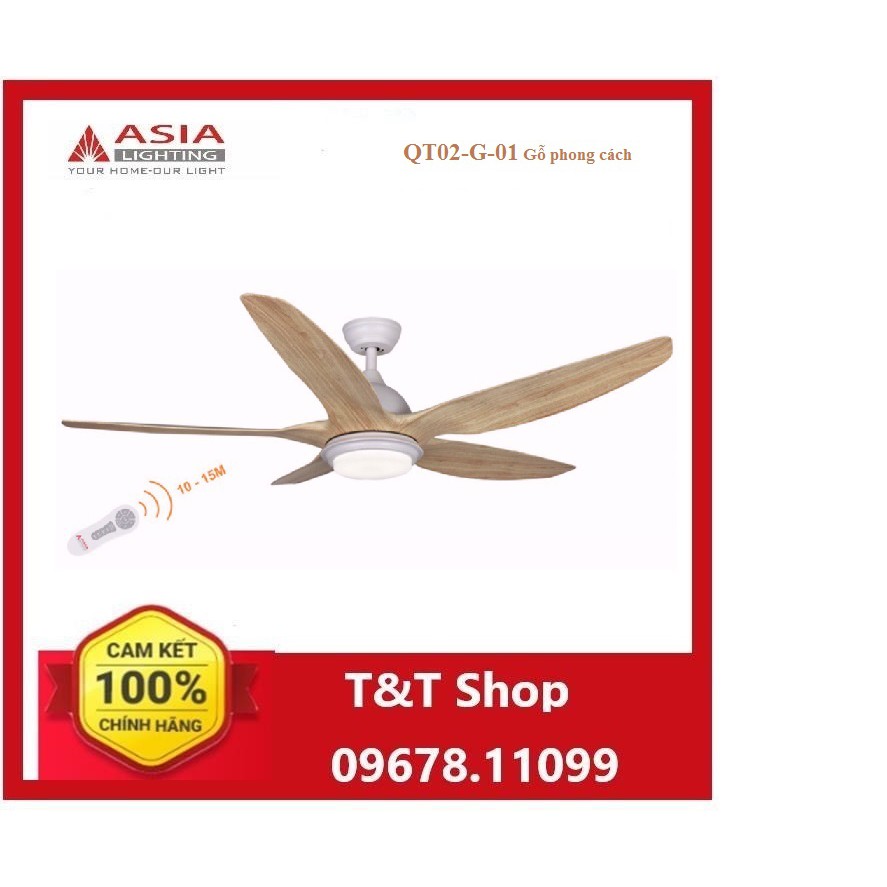 Quạt trần DC Asia QT02-G-01
