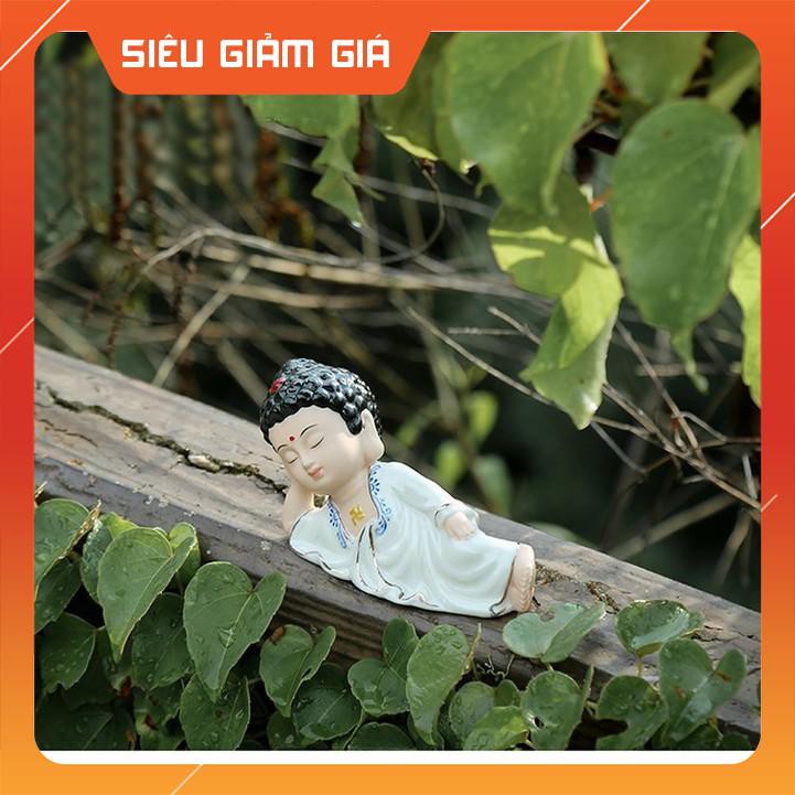 KHUYẾN MÃI LỚN Tượng Phật Nằm Niết Bàn Gốm Trắng
