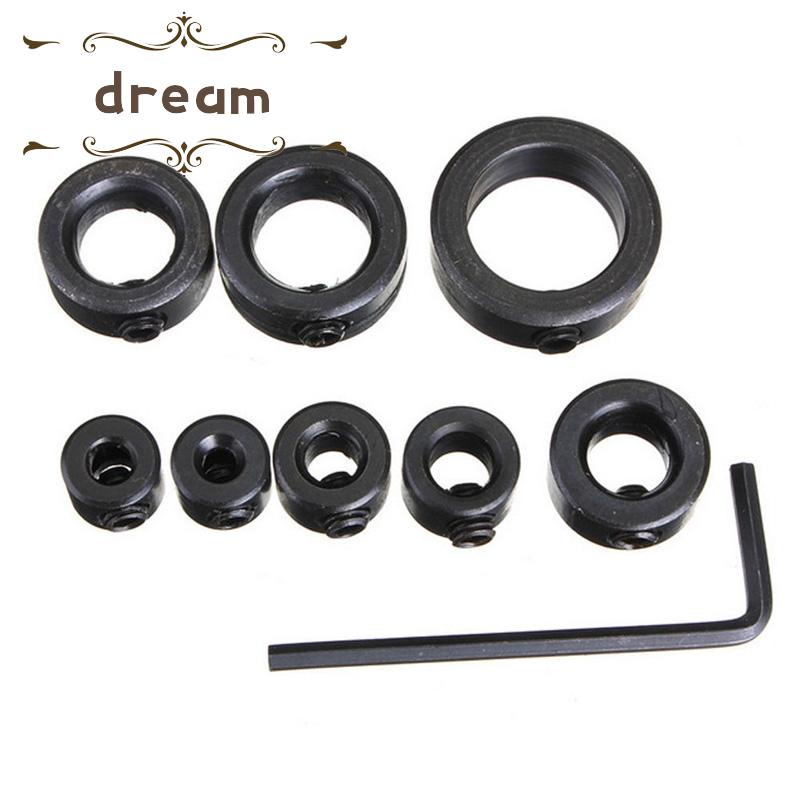 【DREAMLIFE】Drill Bit Depth Stop Collar Adjustable Depth Positively Locks Screw Type
