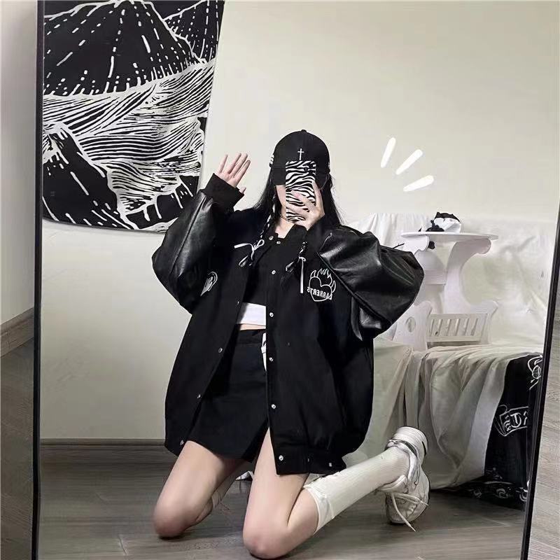【Yuki】Áo bomber phong cách Baida Harajuku | BigBuy360 - bigbuy360.vn