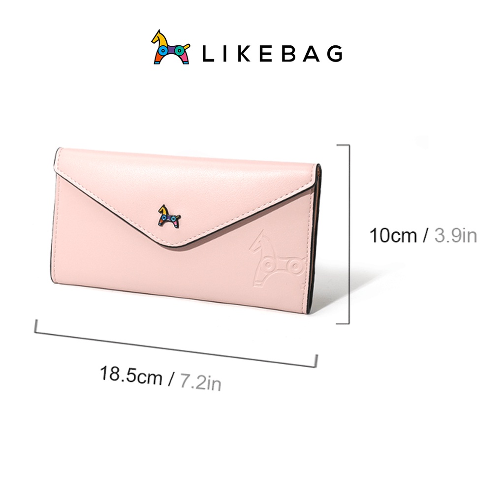 Ví nữ cầm tay dáng dài LIKEBAG form đẹp da Pu cao cấp kiểu dáng thời trang 172050053 - LIBAGI