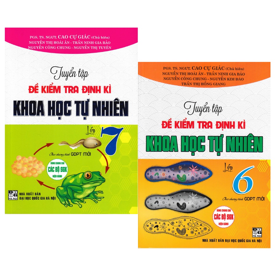 Sách - Combo Tuyển Tập Đề Kiểm Tra Định Kì Khoa Học Tự Nhiên Lớp 6 + Lớp 7 (Theo Chương Trình Giáo Dục Phổ Thông Mới)